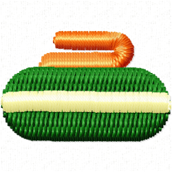 Curling Rocks Embroidery Design 10 Curling Rocks Embroidery Design 10